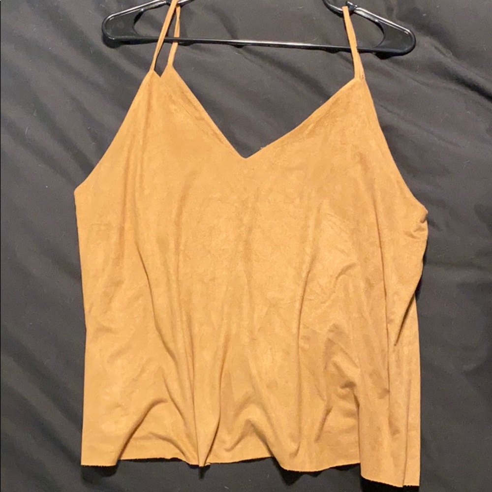 Forever 21 Camel Suede Tank Top in Size XL